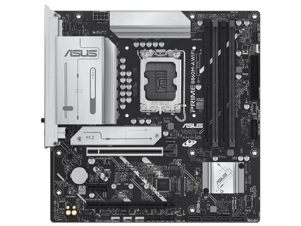 T. Madre ASUS PRIME B860M-A WIFI-CSM: Chipset B860, Soporta: Procesadores Intel Core Ultra (Series 2), Socket LGA 1851, Memoria: DDR5 8600/6800/5600MHz, 256GB Max, Integrado: Wi-Fi, USB, M.2, Micro- ATX, Ptos: 1xPCIE5.0x16. - imagen 2