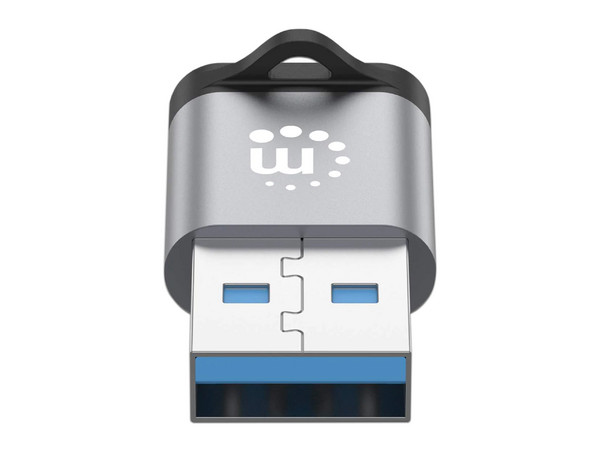 Adaptador Manhattan de USB 3.2 Gen 1 Tipo-A Macho a Tipo-C Hembra, 5 Gbps, 3A. Color Negro. - imagen 3