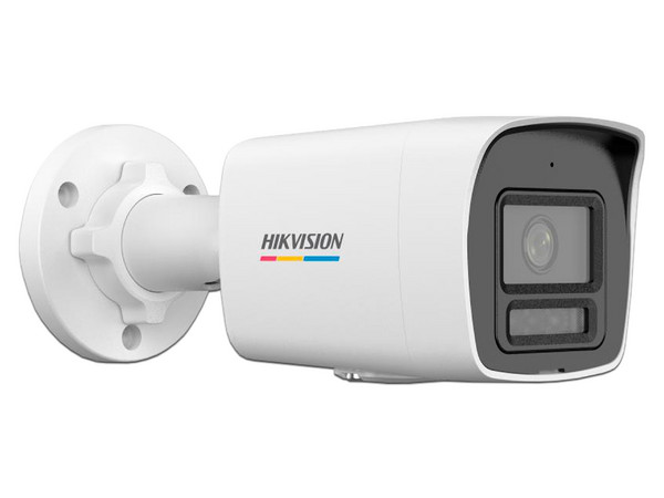 Cámara IP Tipo Bala Hikvision DS-2CD1027G2H-LIUF de 2MP (1920 x 1080), Lente de 2.8mm, IR hasta 30m, IP67, Color Blanco.