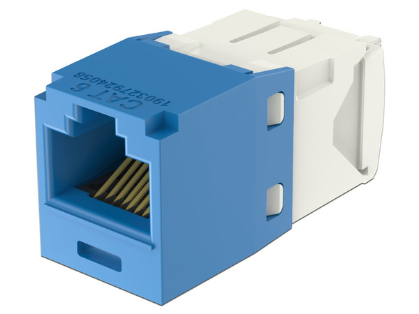 Conector Jack Panduit CJ688TGBU, RJ45, Cat6. Color Azul. - imagen 2