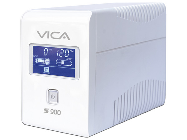 NO-BREAK con regulador VICA, 500 W (900 VA) con 6 conexiones Nema 5-15R, hasta 40min de respaldo.