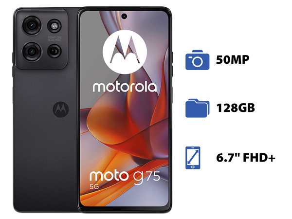 Smartphone Motorola Moto G15: Procesador Mediatek Helio G81 (hasta 2.0 GHz) , Memoria RAM de 4GB, Almacenamiento de 128GB, Pantalla LED Multi-Touch de 6.7" FHD+, Bluetooth, Wi-Fi, Cámara principal de 50MP, Android 14, Color Gris. - imagen 2