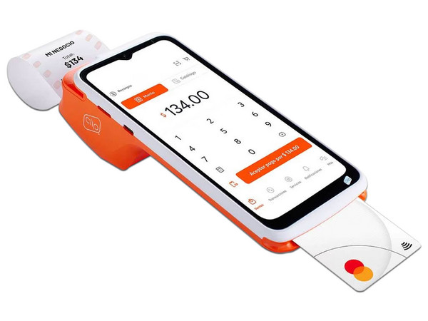 Terminal Portátil Clip Total 2, Wi-Fi, Chip de Proximidad, Con  Impresora Térmica, Color Naranja. - imagen 2