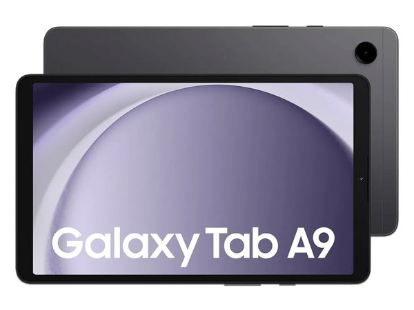 Tablet Samsung Galaxy Tab A9:Procesador Octa Core (hasta 2.2GHz),Memoria RAM de 8GB, Almacenamiento de 128GB,Pantalla LED Multi Touch de 8.7" HD (1340x800),Cámara Principal de 8MP,Wi-Fi 5, Bluetooth,Android 13. Color Gris.3 años de garantía
