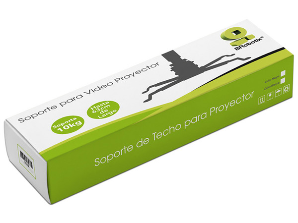 Soporte Universal para proyector BROBOTIX 573106, 10 kg, Color blanco. - imagen 2