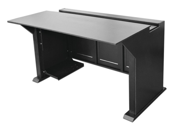 Escritorio Profesional para Monitoreo Epcom EM-S02, Acero, Color Negro.
