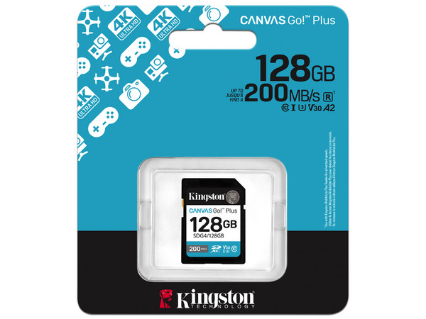Memoria Kingston Canvas Go! Plus SDXC de 128GB, UHS-I U3, Clase 10. - imagen 3