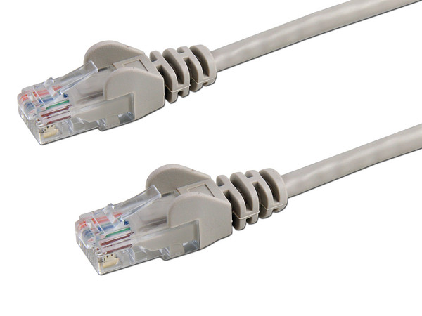 Cable Patch Cat 5e UTP, Gris 7.6m.