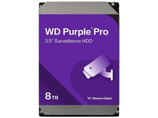 Disco Duro para Videovigilancia Western Digital Purple de 8TB, IntelliPower RPM, 256 MB Caché, SATA III (6 Gb/s). - imagen 2
