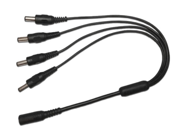 Cable Divisor de Alimentación Dahua PFM979-1S4P, 4 Vías, 12 V, 5 A, Color Negro.