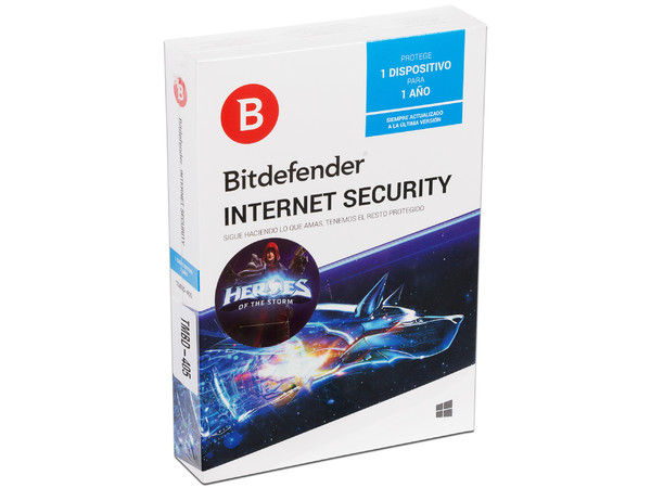 Bitdefender Internet Security 2018, 1 Dispositivo, 1 Año.