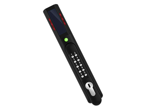 Chapa de Seguridad Panduit SmartZone ACF06 para Gabinetes Panduit, Lector de Tarjetas de Frecuencia Dual (125 kHz y 13.56 MHz), Teclado de Autenticación y Sensor de Humedad Integrado.