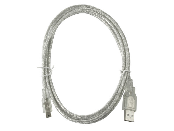 Cable USB de Alta Velocidad 2.0 A macho/ mini de 5 pines macho, Plateado, 1.8 m - imagen 2