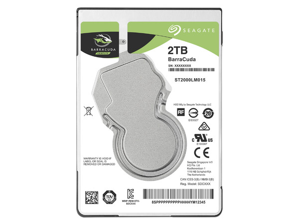 Disco Duro para Laptop Seagate Barracuda de 2 TB, Caché 128MB, 5400 RPM, SATA III (6.0 Gb/s). - imagen 2
