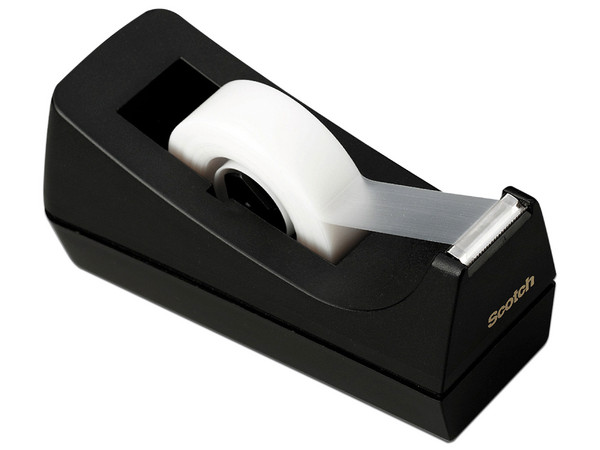 Despachador 3M Scotch C-38 para Cinta Adhesiva. Color Negro.