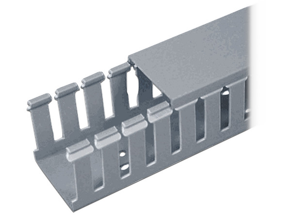 Canaleta Ranurada Panduit FC1X1LG2, 32mm x 28.7mm, 2m, Color Gris.