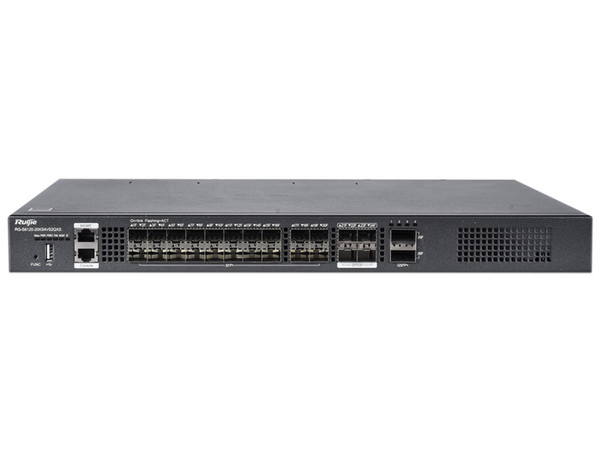Switch Administrable Ruijie RG-S6120-20XS4VS2QXS, 20 Puertos SFP+, 4 Puertos SFP, 2 puertos QSFP+, Color Negro.