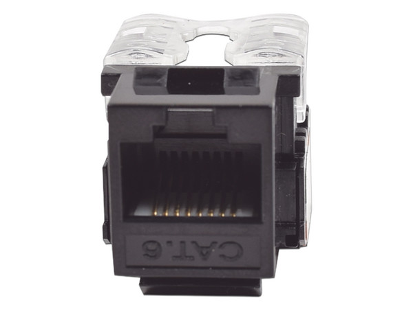 Modulo Jack LinkedPro LP-KJ-601-BK tipo Keystone, RJ-45 Cat6 con terminación 110. Color Negro - imagen 2