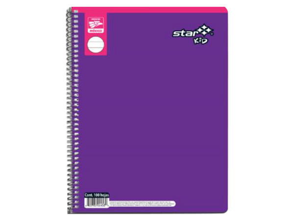 Cuaderno Estrella Profesional C7, 100 hojas. Color Morado.