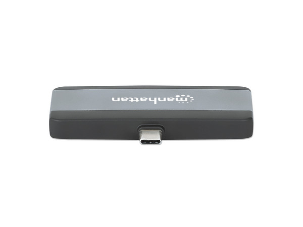 Docking Station USB-C 4 en 1, USB 3.2 Tipo-C a HDMI 4K a 30 Hz, USB-A 10 Gbps, USB-C Power Delivery 100 W, Puerto de Audio 3.5 mm, Aluminio, Negro/Gris Espacial. - imagen 2