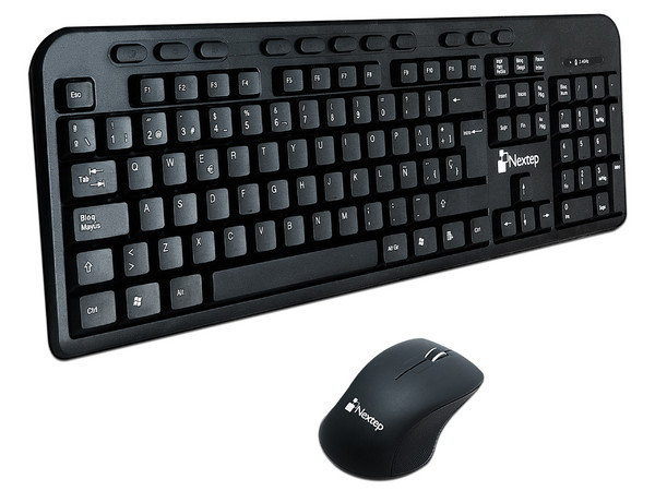 Teclado y Mouse Inalámbricos Nextep, USB. Color Negro. - imagen 2