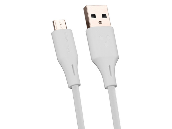 Cable USB Vorago CAB-M01W, USB a Micro USB (M-M), 1m, Color Blanco. - imagen 3