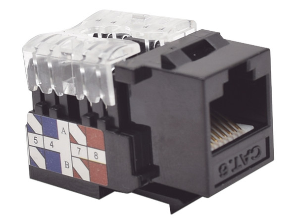 Modulo Jack LinkedPro LP-KJ-601-BK tipo Keystone, RJ-45 Cat6 con terminación 110. Color Negro - imagen 3