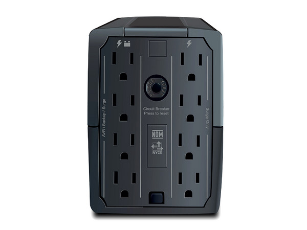 UPS CDP R-UPR758 de 750VA / 375W con 8 Salidas NEMA 5-15R, AVR integrado. Color Negro. - imagen 2