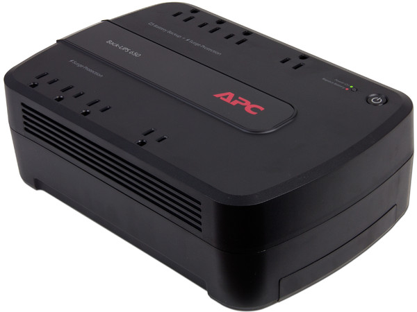 Back-UPS APC BE650G1-LM de 650VA (390WATTS) con 8 contactos NEMA 5-15R, USB.