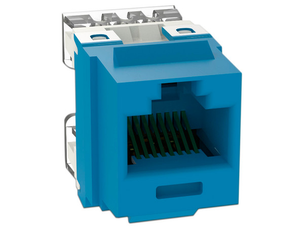 Conector Jack Panduit NKP5E88MBU Estilo 110 (de impacto), RJ-45 Cat5. Color Azul
