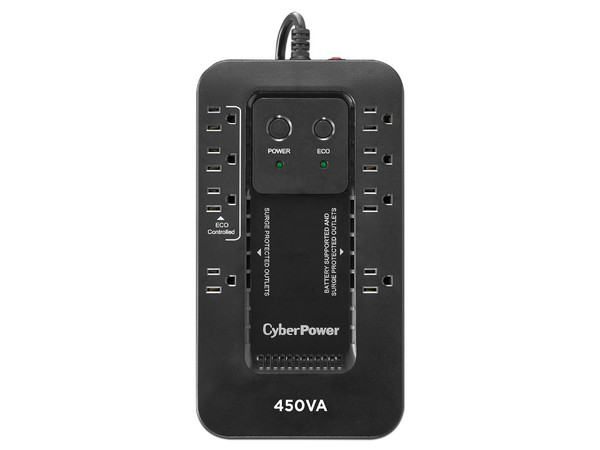 UPS CyberPower Ecologic EC450G  , 8 Contactos NEMA 5-15R , 450VA / 260W.