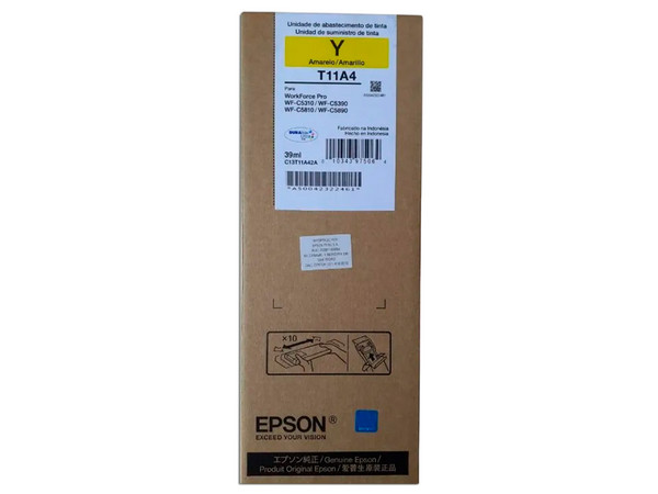 BOLSA DE TINTA EPSON T11A420AL AMARILLO ALTO RENDIMIENTO PARA WFC 5390 / WFC 5890