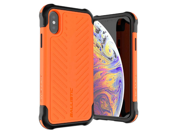 Funda Ballistic TJ Max para iPhone Xs/X. Color Naranja.