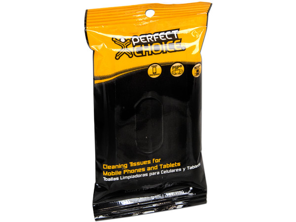 Toallas limpiadoras Perfect Choice para Tablets, Celulares y Consolas Portátiles.
