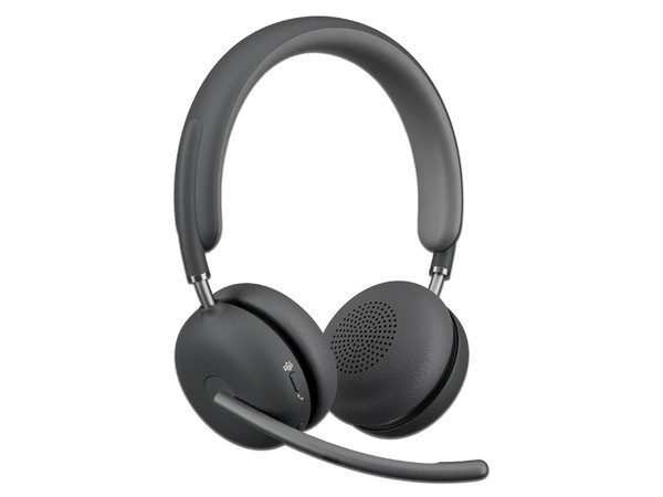 Audífonos Inalámbricos tipo Diadema Logitech Zone Wireless 2 Teams version, Cancelación de ruido activa, Bluetooth 5.3, Receptor USB-C con adaptador USB. Color Negro.