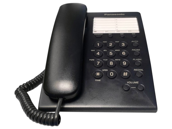 Teléfono Panasonic KX-TS550MEB analógico de 100 entradas. Color Negro. - imagen 3