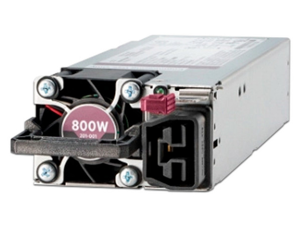 Fuente de Poder HPE Hot-Plug de 800W, 80 PLUS Titanium, Bajo Contenido de Halógenos, Color Plateado.