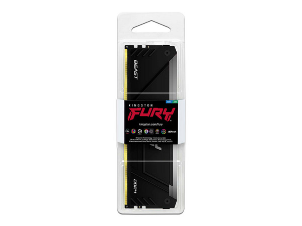 Memoria DIMM Kingston Fury Beast RGB, DDR4 PC4-25600 (3200MHz), CL16, 16GB. - imagen 3