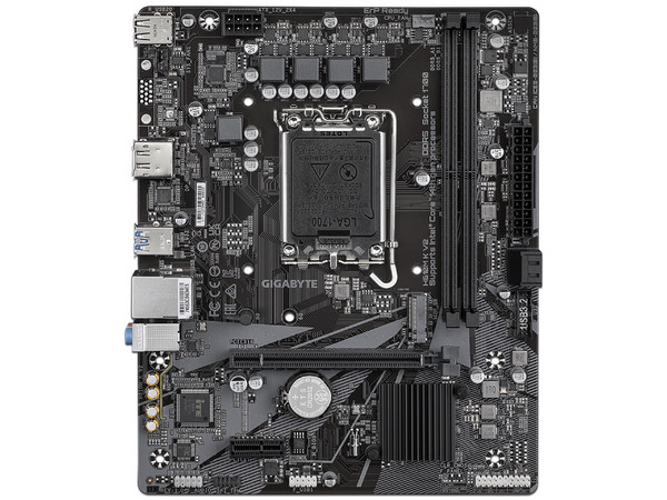 T. Madre GIGABYTE H610M K V2, Chipset Intel H610,Soporta: Intel 14va Generación, Socket 1700,Memoria: DDR5 5600 MHz, 128GB Máx,Integrado: AudioHD, USB 3.2, SATA 3.0 y M.2,Micro ATX, Ptos: 1xPCIE4.0x16, 1xPCIEx1 - imagen 2