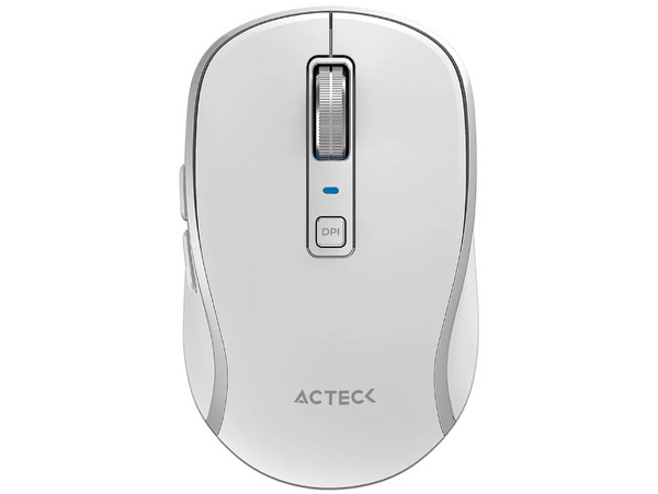 Mouse Multidispositivo Acteck Optimize Trip Pro MI580, hasta 1600 dpi, 2.4 GHz + 2 Modos Bluetooth, 6 Botones, Recargable, Color Blanco.