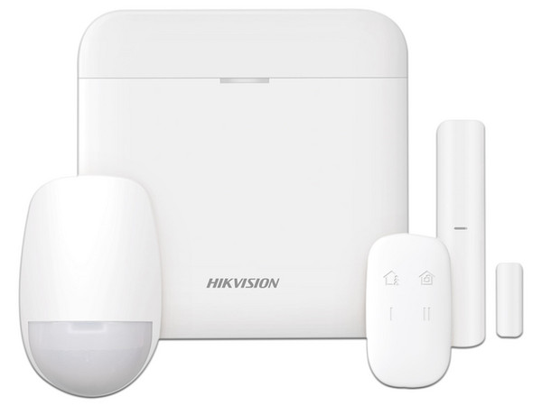 KIT de Alarma AX PRO HIKVISION DS-PWA48-K, Incluye: 1 Hub, 1 Sensor PIR, 1 Contacto Magnético, 1 Control Remoto, WiFi, Compatible con Hik-Connect P2P.