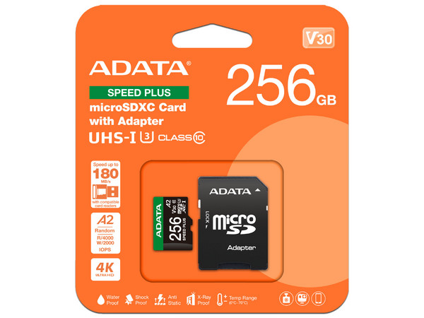 Memoria ADATA MicroSDXC UHS-I U3 de 256GB, Clase 10. - imagen 3