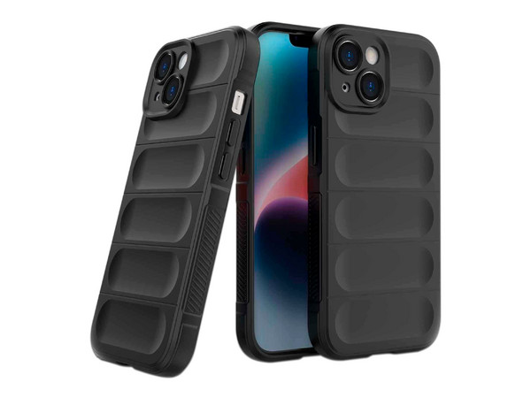 Funda protectora Tekku TPU Phantom para iPhone 15 Plus, Color Negro. - imagen 2