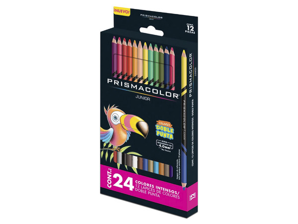 Paquete de colores Prismacolor Junior de Doble Punta, 12 piezas.