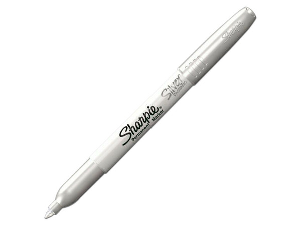 Marcador Sanford Sharpie, 12 pzas, Color Plata Metálico.