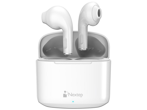 Audífonos Inalámbricos Nextep Buds con Control Táctil, Bluetooth. Color Blanco.