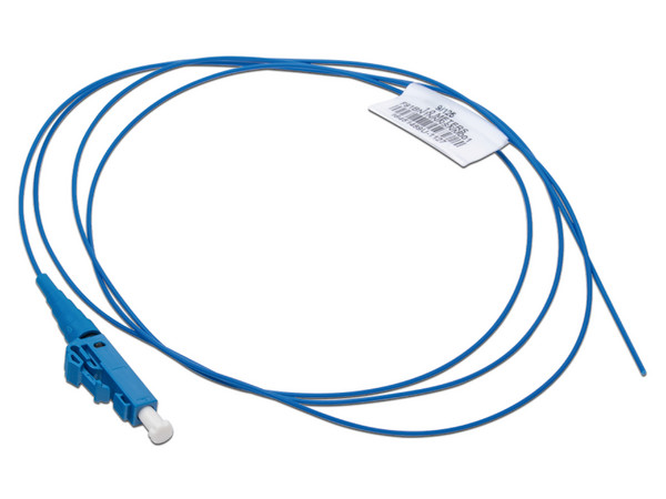 Cable de Fibra Optica Pigtail Panduit Monomodo de 1 Metro, Color Azul.
