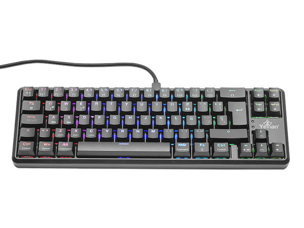 Teclado Mecánico Gamer Yeyian Akil RGB, USB. Switch Rojo.
