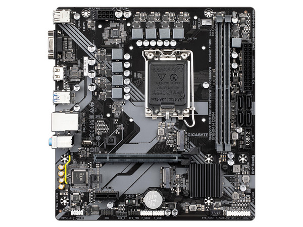 T. Madre Gigabyte B760M H DDR4: Chipset Intel B760,Soporta: Procesadores Intel Core de 13 y 14 Generación, Socket LGA 1700,Memoria: DDR4 3200/2933/2400MHz, 64GB Máx,Integrado: AudioHD, Red, USB y SATA 3.0, M.2,Micro-ATX, Ptos: 1xPCIE4.0x16. - imagen 2