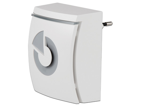 Sirena interna inalámbrica para enchufe AC, color Blanco.